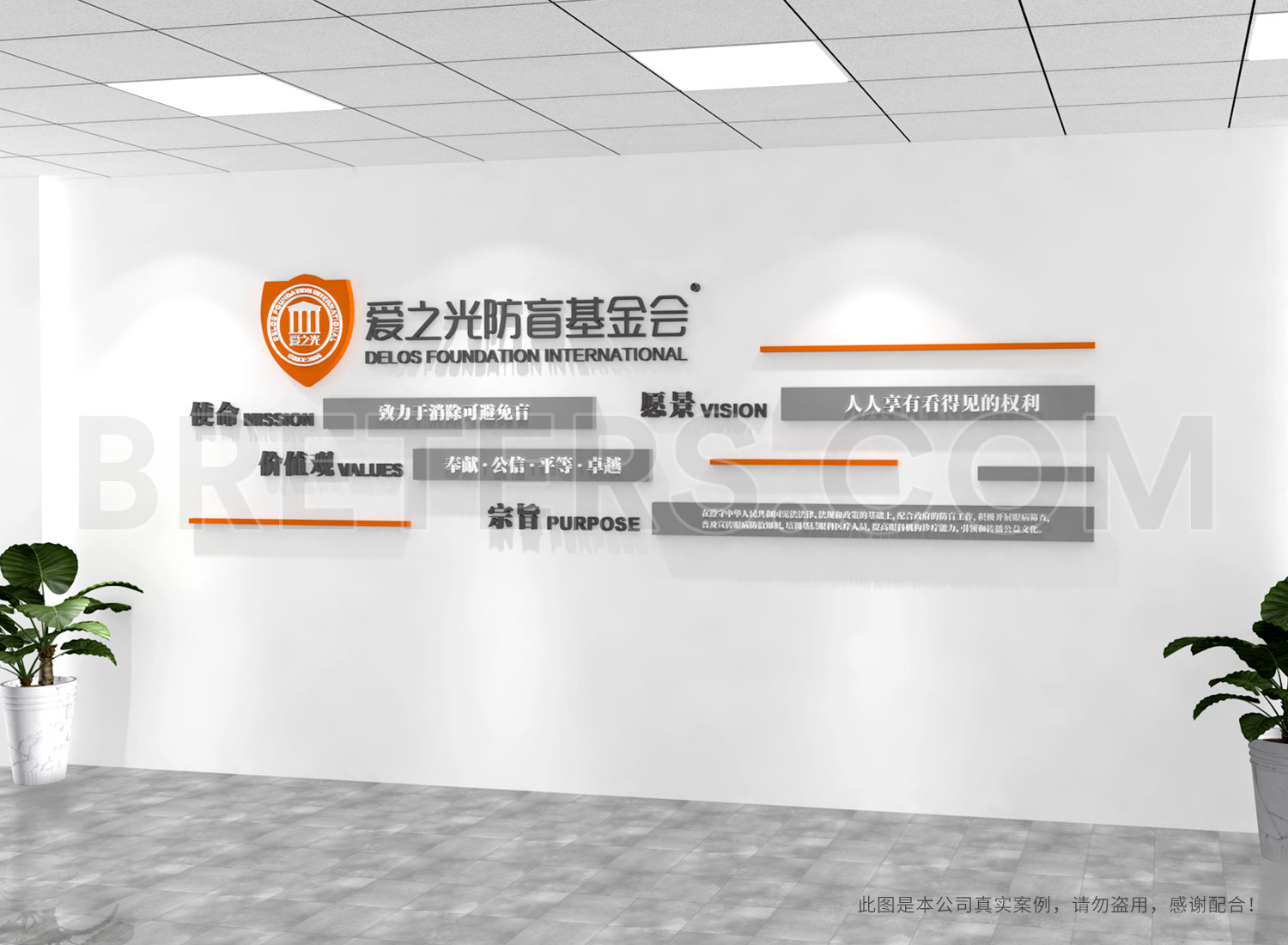 愛之光防盲基金會(huì)文化墻